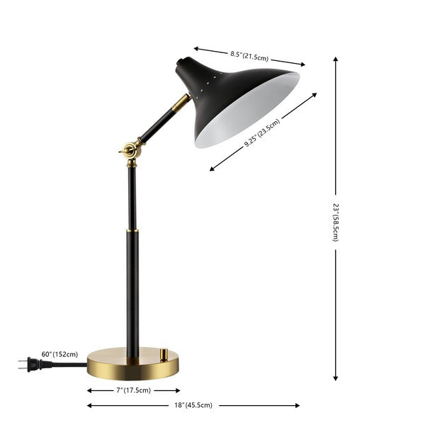 Author, 23 Inch, Iron Table Lamp W/ Usb Port | Safavieh - TBL4488-U