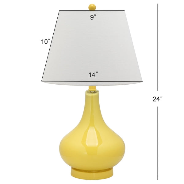 Amy 24 Inch H Gourd Glass Lamp (Set of 2) | Safavieh - LIT4087