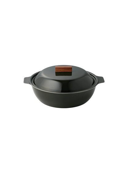 Kinto Kakomi IH enamel pot 1L,Charcoal