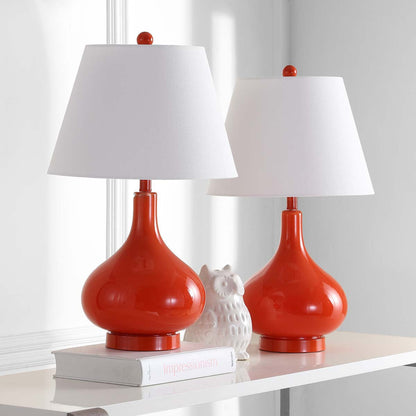 Amy 24 Inch H Gourd Glass Lamp (Set of 2) | Safavieh - LIT4087