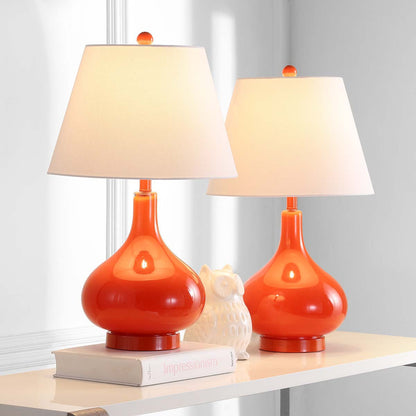Amy 24 Inch H Gourd Glass Lamp (Set of 2) | Safavieh - LIT4087