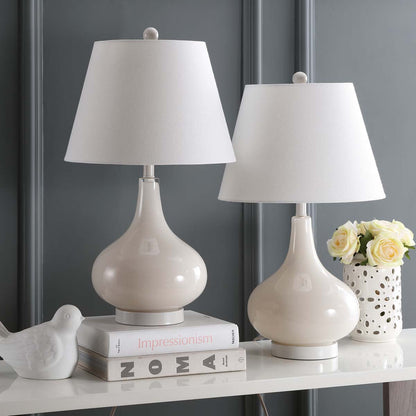 Amy 24 Inch H Gourd Glass Lamp (Set of 2) | Safavieh - LIT4087