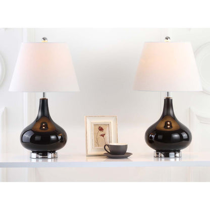 Amy 24 Inch H Gourd Glass Lamp (Set of 2) | Safavieh - LIT4087