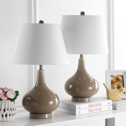 Amy 24 Inch H Gourd Glass Lamp (Set of 2) | Safavieh - LIT4087