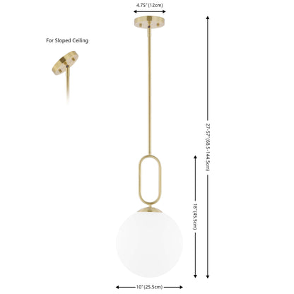 Danva 10 Inch Extendable Pendant | Safavieh - PND4178