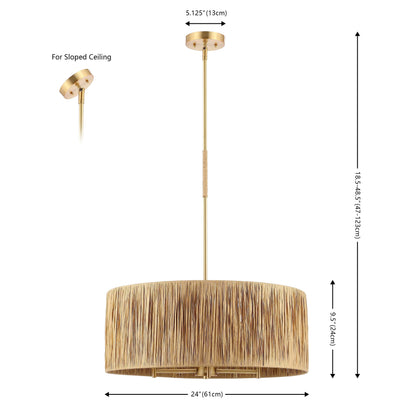 Colessa 5 Light Extendable Pendant | Safavieh - PND4187