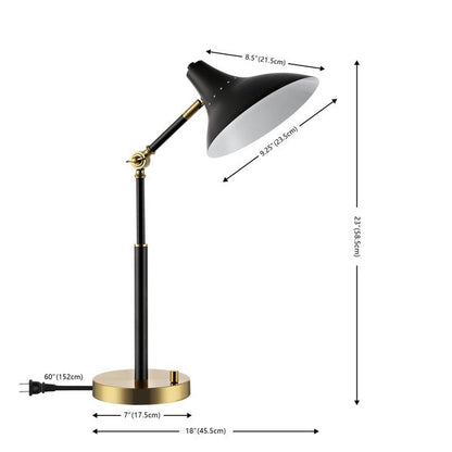 Author, 23 Inch, Iron Table Lamp W/ Usb Port | Safavieh - TBL4488-U