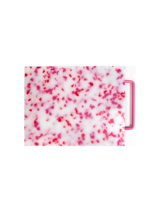 Fredericks & Mae LG Cutting Board, pink and white